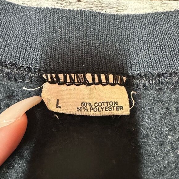 Vintage 90s Operation Desert Storm United For Peace Space Eagle Sweatshirt Large - Picture 5 of 6